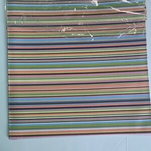 Longaberger Multicolor Striped Tablecloth